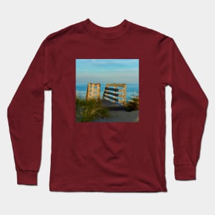 Magic hour on the beach in Cape Cod Long Sleeve T-Shirt